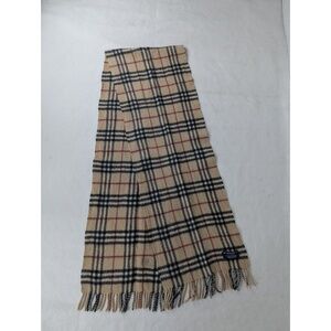 BURBERRY Lambswool Check Plaid Scarf Beige – Iconic Nova – SHIPS TODAY – VALUE